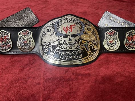 Wwf Smoking Skull Championship Belt In 4mm Zinc Nickel Plated Snake