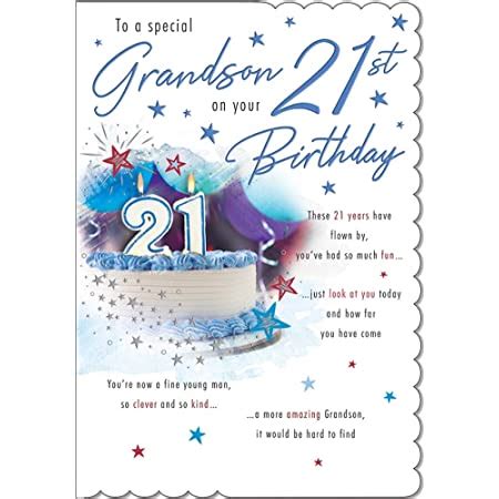 Regal Publishing Milestone Age Birthday Card Age Grandson X Inches Amazon Co Uk