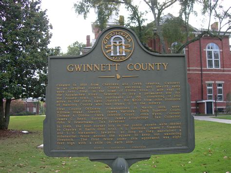 Gwinnett County Historic Sign On The Old Courthouse Square Flickr