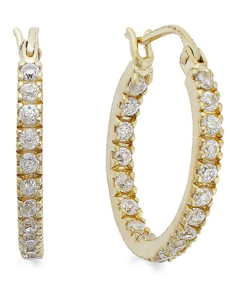Giani Bernini 18k Gold Over Sterling Silver Cubic Zirconia In And Out