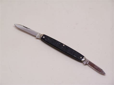 Vintage Camillus New York Usa No45 Double Blade Folding Pocket