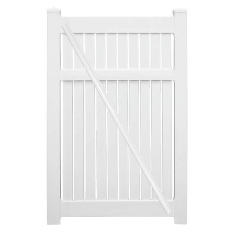 Durables 6 X 72 Milton Semi Privacy Vinyl Fence Gate With Hardware Tan