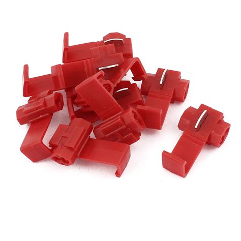 Car 25mm2 Cable Clip Solderless Wire Quick Splice Connector Red 10pcs