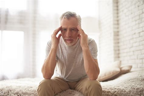 Premium Photo Senior Man Suffering From Headache Stroke Symptom