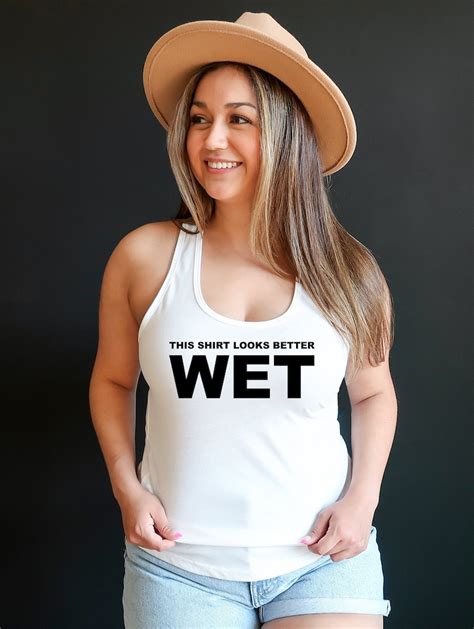 Boob Shirt Wet T Shirt Contest This Shirt Looks Better Wet No Bra Shirt Tits Breasts