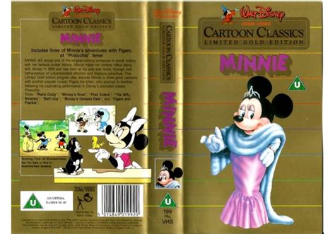 Walt Disney Cartoon Classics Limited Gold Edition Minnie On Walt