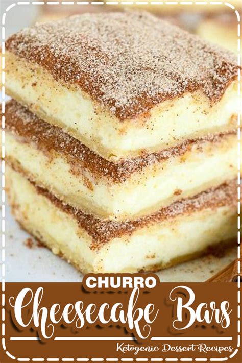 Churro Cheesecake Bars Recipe Food Easy