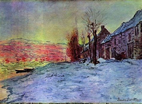 Post a comment for amerika bild : Claude Monet Lavacourt Sonnenschein und Schnee Bild auf ...