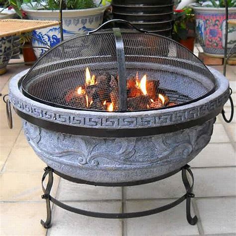 Improve your outdoor patio decor with our ceramic chimney. clay fire pit lowes » Design and Ideas