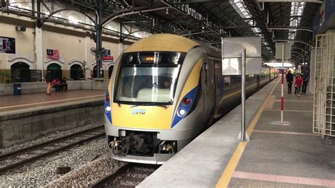 The second batch differs slightly from the first, with a redesigned livery and a business class coach, a first for ets services. KTM ETS Hyundai Rotem Class 91 EMU Set 101 departing at ...