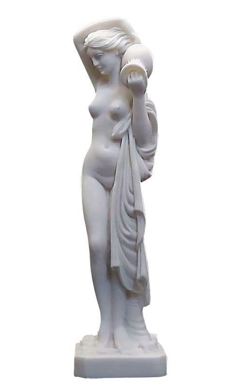 Greek Nude Woman Carrying Hydria Water Jar Statue Sculpture Etsy