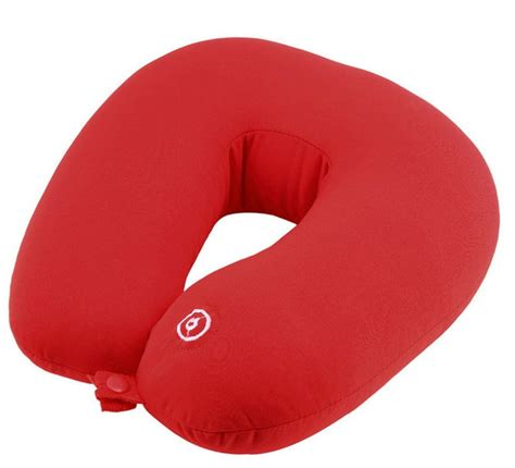 Buy Styleys Vibrating Microbead Neck Massage Cushion Home Office Travel Pillow Red At