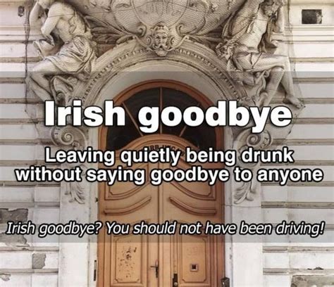 What Is Irish Goodbye