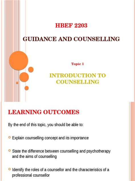 Introduction Of Counselling Psychotherapy Attitude Psychology