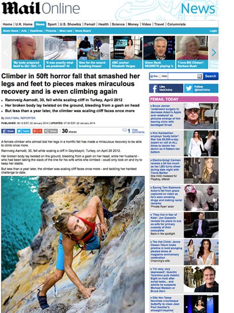 London Daily Mail Online Rannveig Aamodt