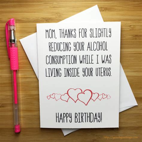 This birthday card uses the best materials, suitable size mom's birthday stampin up looks beautiful. Mother Birthday Card Bday Card Mum Funny Birthday Card