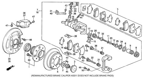 Honda Accord Wagon Arm, l. Brake, rear, caliper - 43267-SE0-931 | Honda