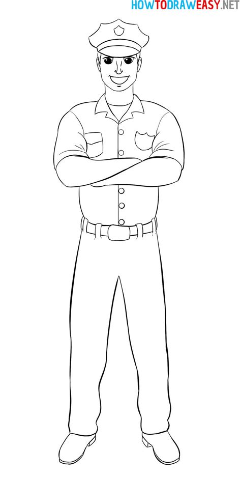 How To Draw A Police Officer Easy Artofit