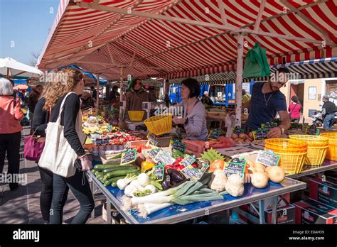 Market Stall With Vegetables Cours Saleya Nice Alpes Maritimes