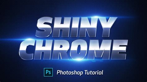 Shiny Chrome Text Effect Photoshop Tutorial Youtube