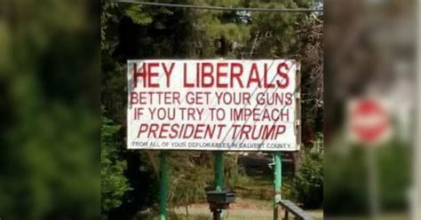 Pro Trump Billboard Tells Liberals To Arm Themselves Cbs Sacramento