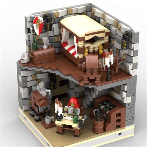 lego moc medieval secret room under the bed by dariusdrum rebrickable build with lego