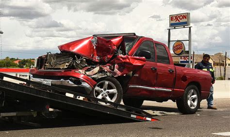 Police Crash Between Pickup Trucks On I 35 Overpass In Laredo Results