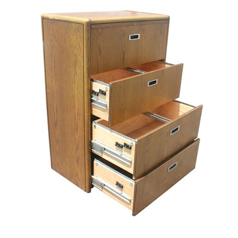 Vertical model is preferred and easier to find because they offer easy access to the file. Vintage Four Drawer Wood File Cabinet | eBay