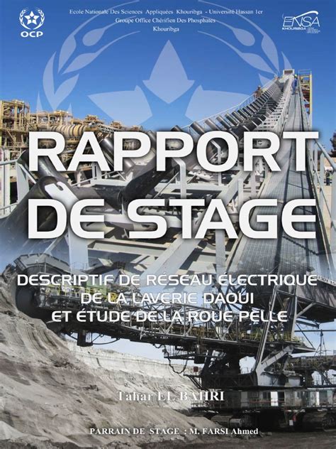 Rapport De Stage Ocp Exemple Pdf