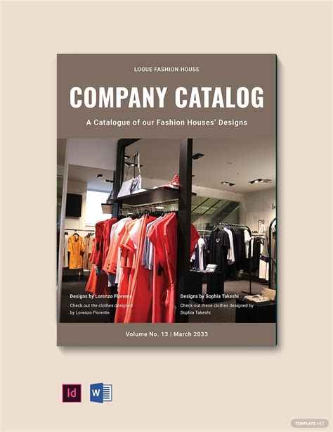 Free Clothing Catalog Template Download In Word Pdf Photoshop Apple Pages Publisher Indesign