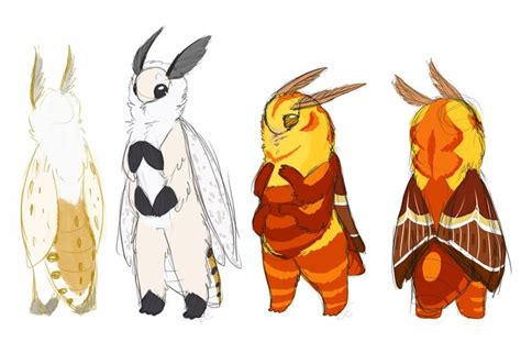 Moth Furry Anthro Art Reference Creature Art Creature Drawings
