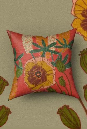 Multicolor Hand Painted Designer Cotton Cushion Cover At Rs 120 In