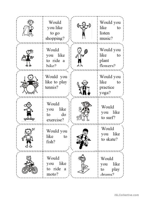 Would You Like English Esl Worksheets Pdf And Doc