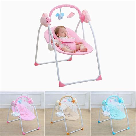 Electric Baby Cradle Swing Sleeping Rocking Basket Newborn