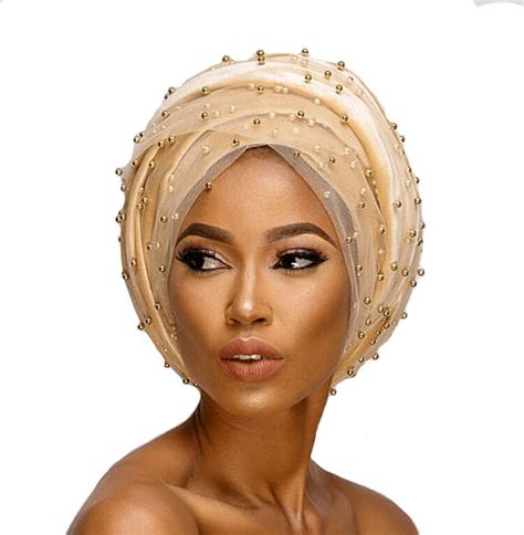 2017 Headscarf Turbante Luxury Mass Gold Beaded Mesh Head Wrap Velvet