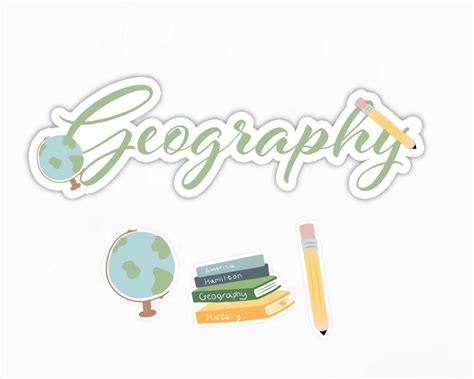 Buy Geography School Subject Stickers Online In India Etsy