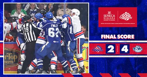 Amerks Doubled Up By Crunch In Syracuse Rochester Americans