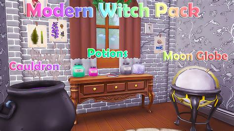 Simcrush Modern Witch Pack A Small Decor Pack Mmfinds