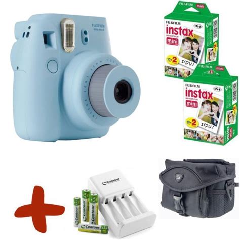 Fuji Instax Mini 8 Instant Camera Premium Bundle W Film Case