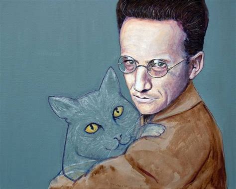 Schrödinger And The Cat Art Print Cat Art Print Cat Painting Cat Art