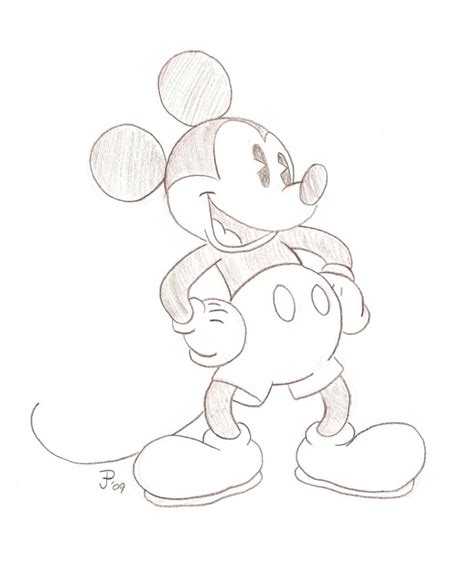 Mickey Mouse Pencil Art