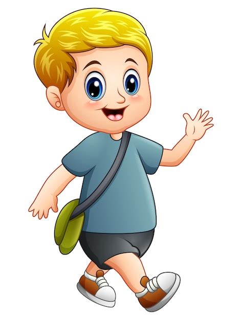 Cartoon Boy Pic Premium Vector Vector Illustration Of Cute Boy