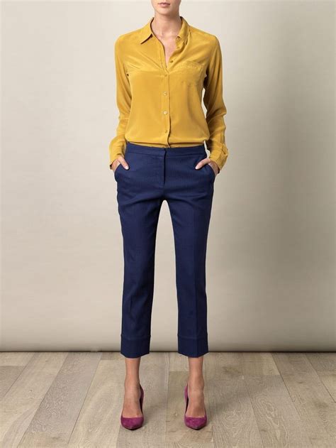 Image Result For Navy Blue Pants Outfit Female Office