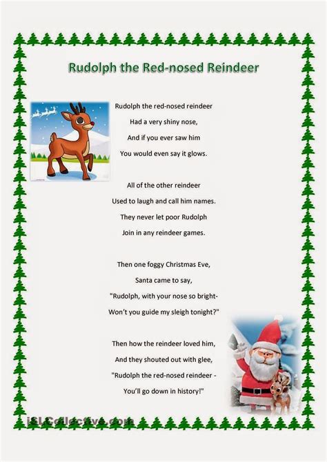 Our English Class Christmas Carols Lyrics Christmas Songs For Kids