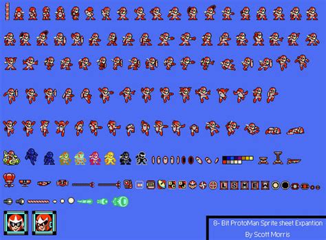 8 Bit Protoman Sprite Sheet By Dropkikjezus On Deviantart