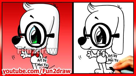 Easy Cartoon Movie Characters Mr Peabody How To Draw A Dog
