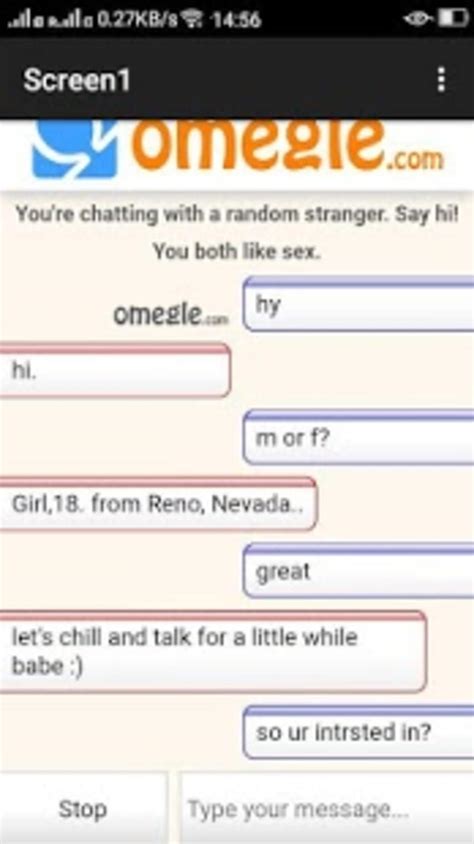 omegle chat talk to strangers apk na android download