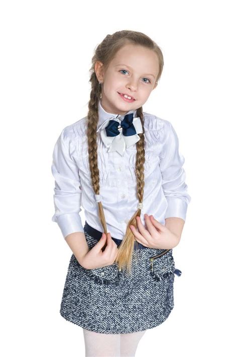Pretty Girl With Pigtails Stock Image Image Of Portrait