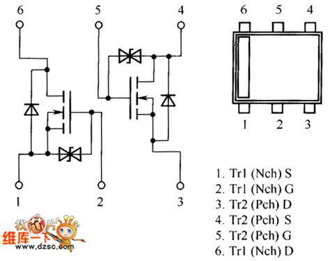 Fet Us6m1 Internal Circuit Diagram Basiccircuit Circuit Diagram