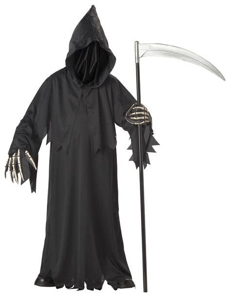 Grim Reaper Deluxe With Vinyl Hands Child Costume Reaper Costume